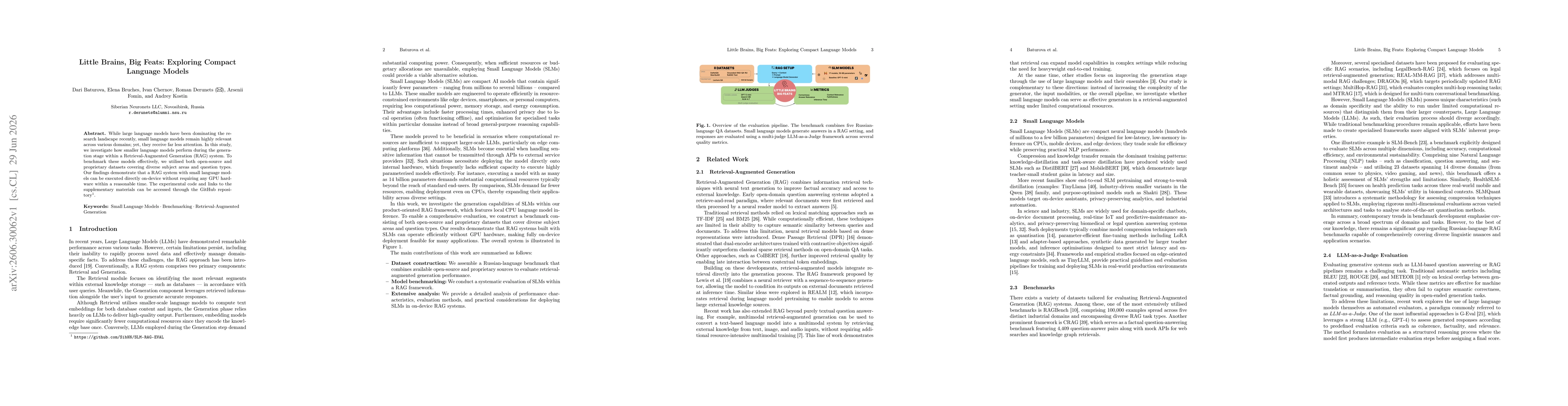 Thumbnail for Little Brains, Big Feats: Exploring Compact Language Models