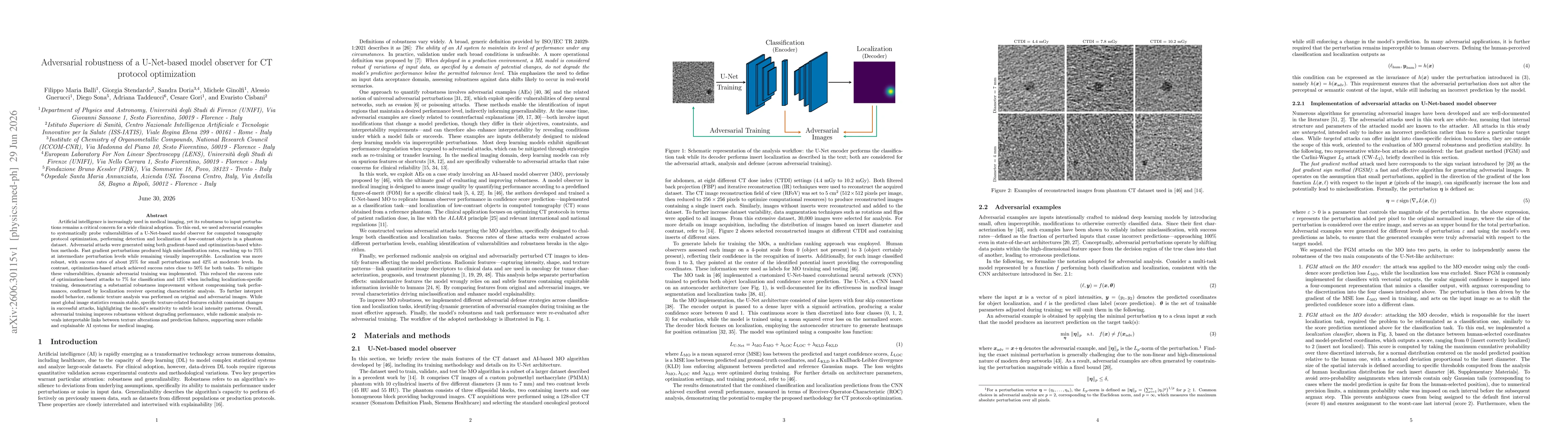 Thumbnail for Adversarial robustness of a U-Net-based model observer for CT protocol optimization