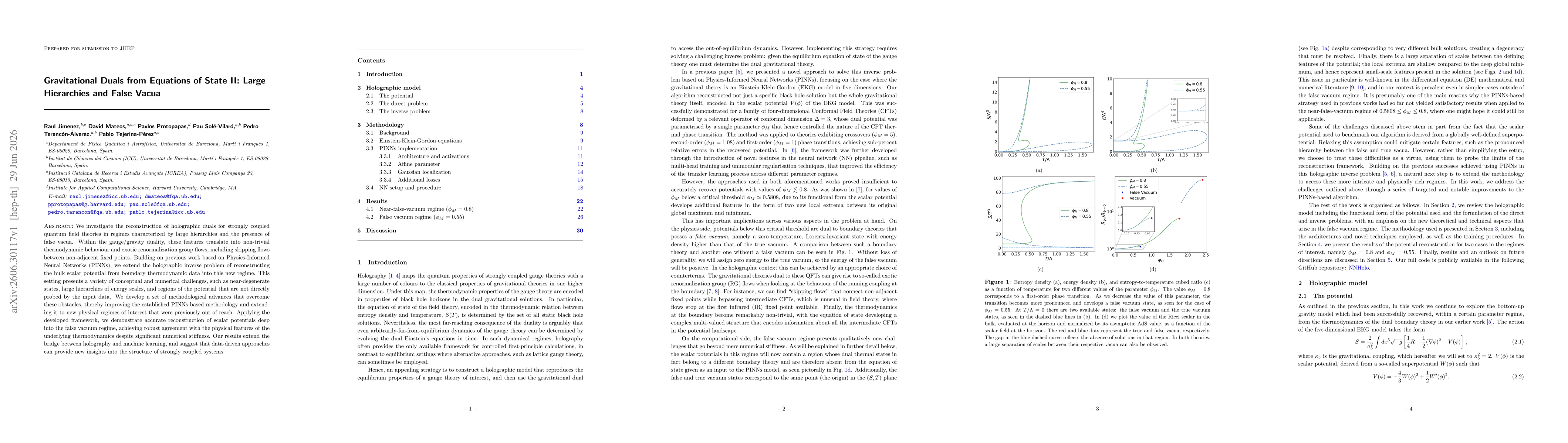 Thumbnail for Gravitational Duals from Equations of State II: Large Hierarchies and False Vacua