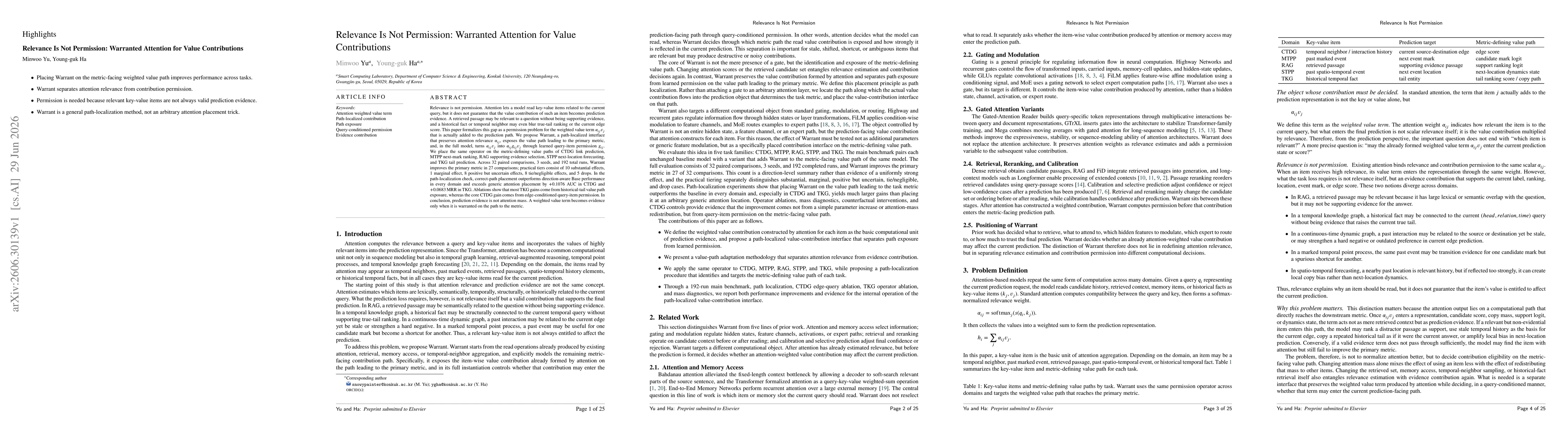 Thumbnail for Relevance Is Not Permission: Warranted Attention for Value Contributions