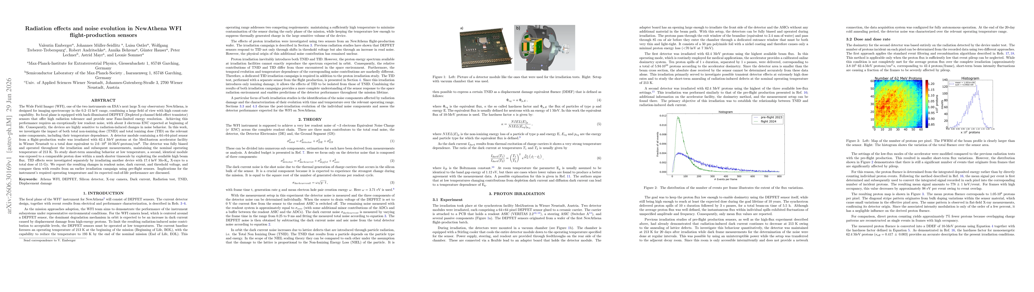 Thumbnail for Radiation effects and noise evolution in NewAthena WFI flight-production sensors