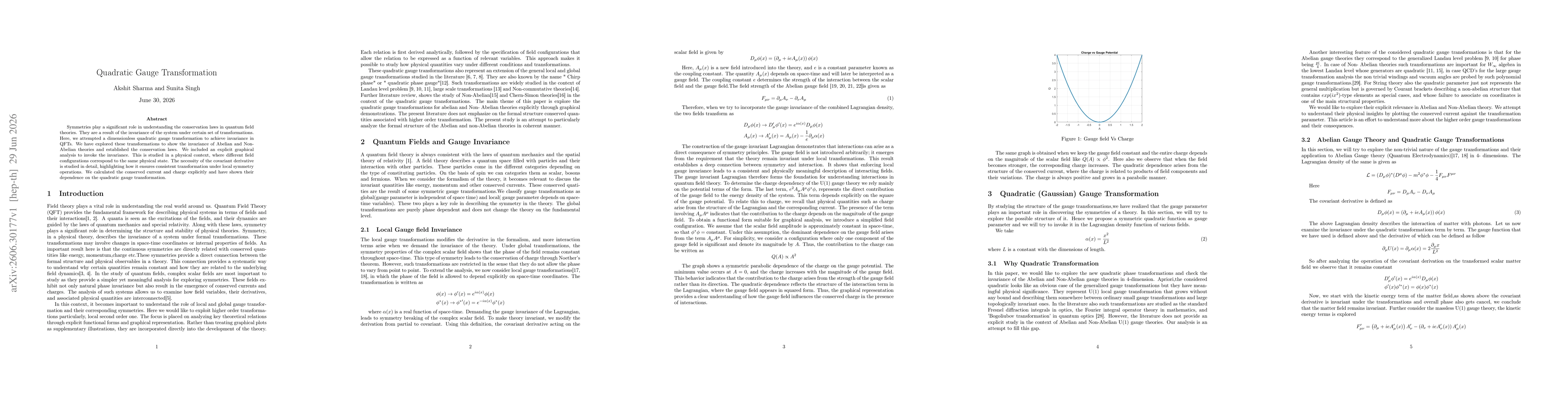 Thumbnail for Quadratic Gauge Transformation