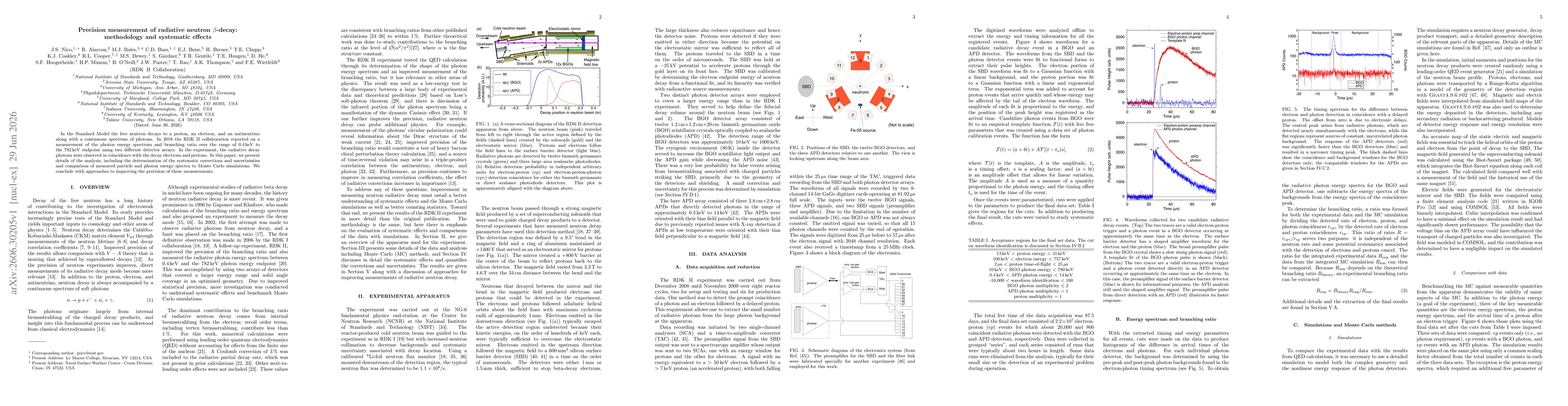 Thumbnail for Precision measurement of radiative neutron \b{eta}-decay: methodology and systematic effects