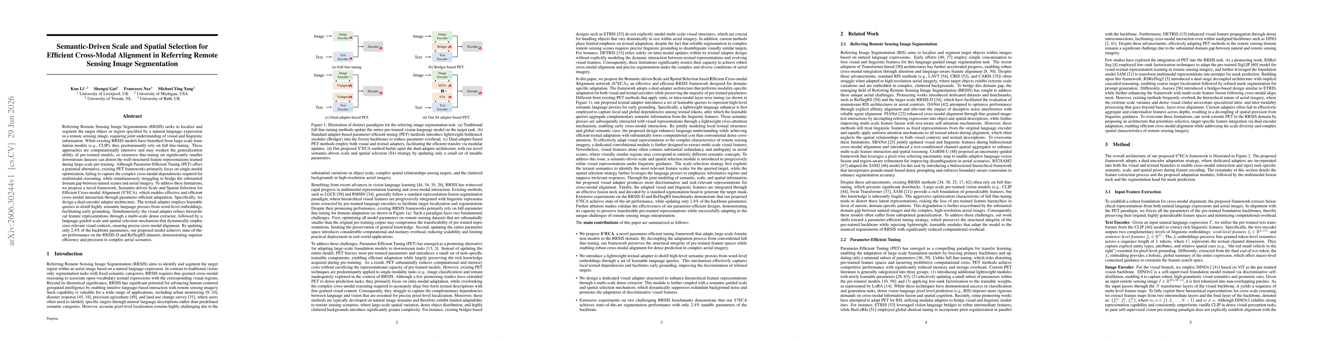 Thumbnail for Semantic-Driven Scale and Spatial Selection for Efficient Cross-Modal Alignment in Referring Remote Sensing Image Segmentation