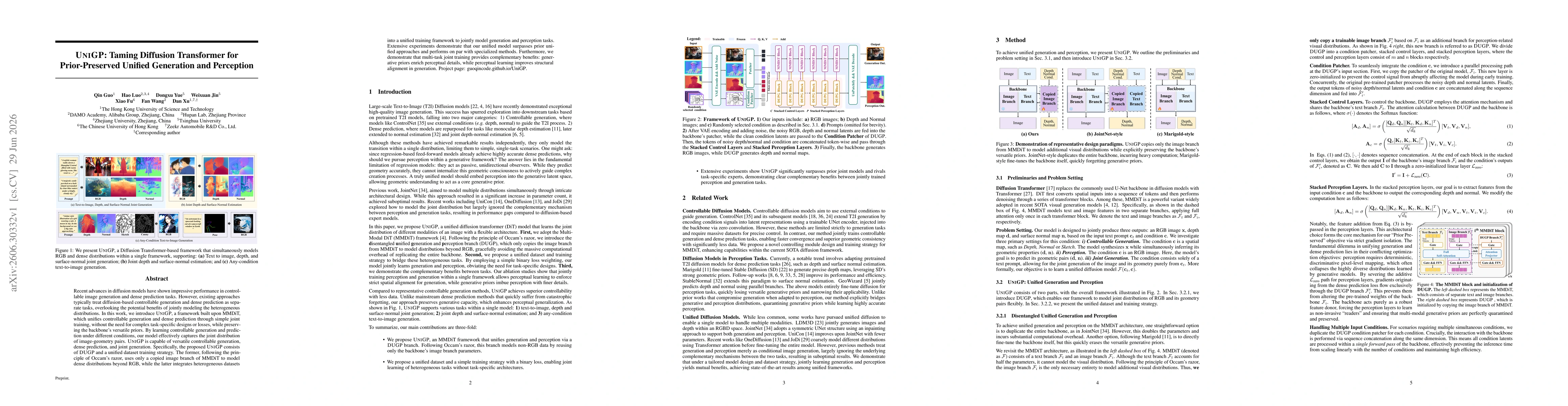 Thumbnail for UniGP: Taming Diffusion Transformer for Prior-Preserved Unified Generation and Perception