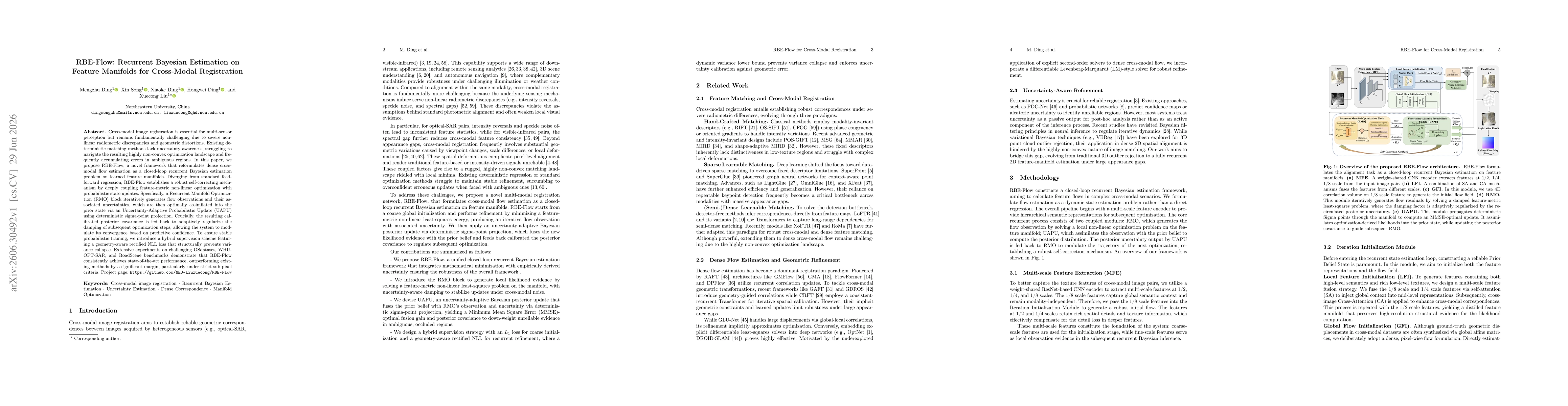 Thumbnail for RBE-Flow: Recurrent Bayesian Estimation on Feature Manifolds for Cross-Modal Registration