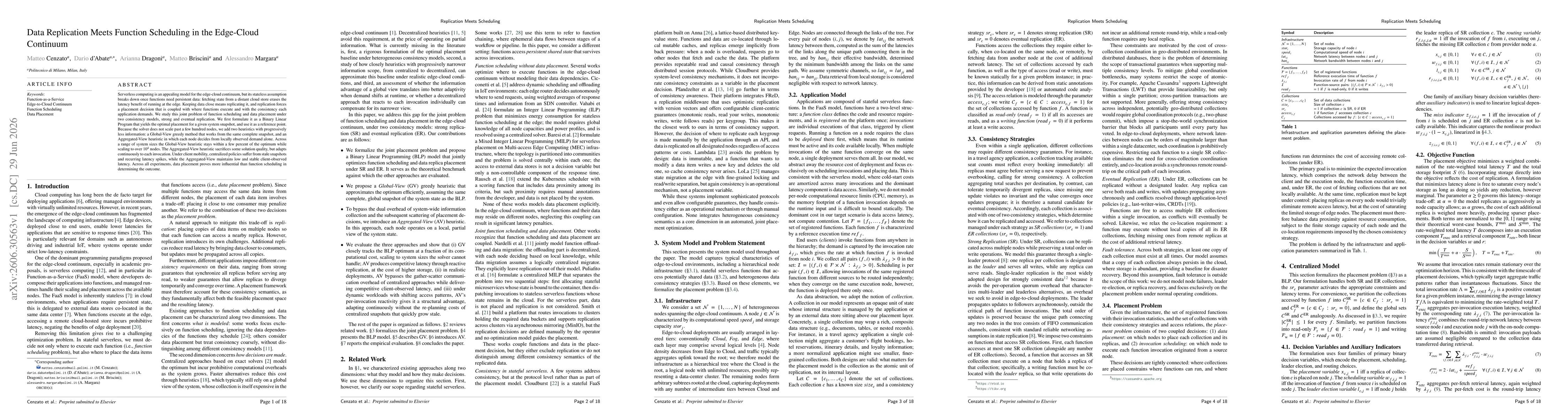 Thumbnail for Data Replication Meets Function Scheduling in the Edge-Cloud Continuum