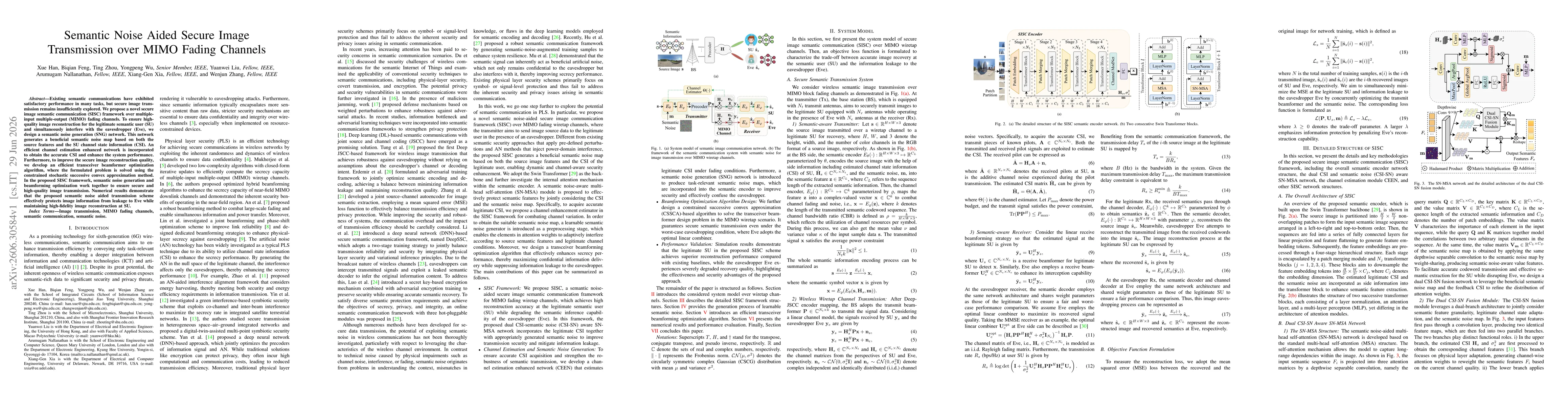 Thumbnail for Semantic Noise Aided Secure Image Transmission over MIMO Fading Channels