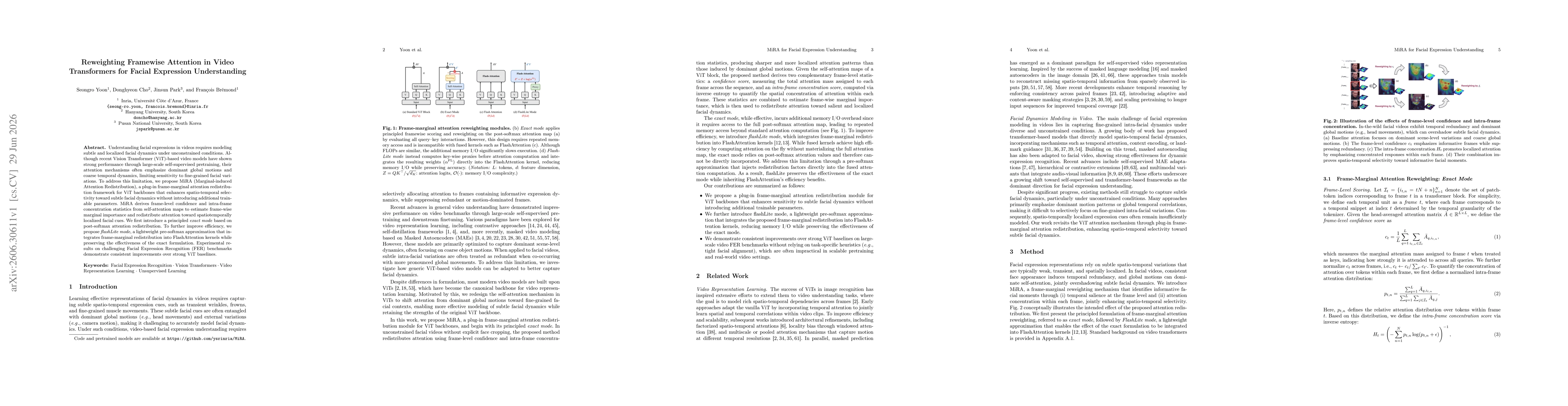 Thumbnail for Reweighting Framewise Attention in Video Transformers for Facial Expression Understanding