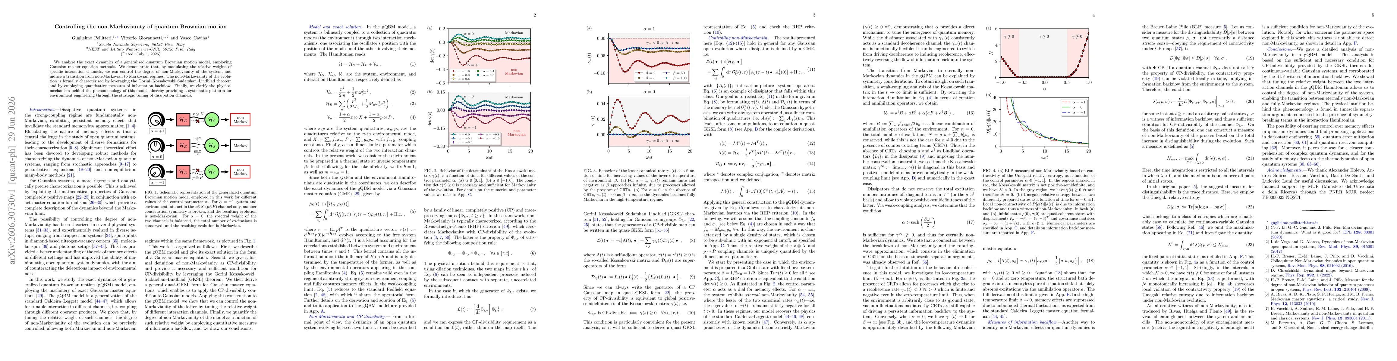 Thumbnail for Controlling the non-Markovianity of quantum Brownian motion