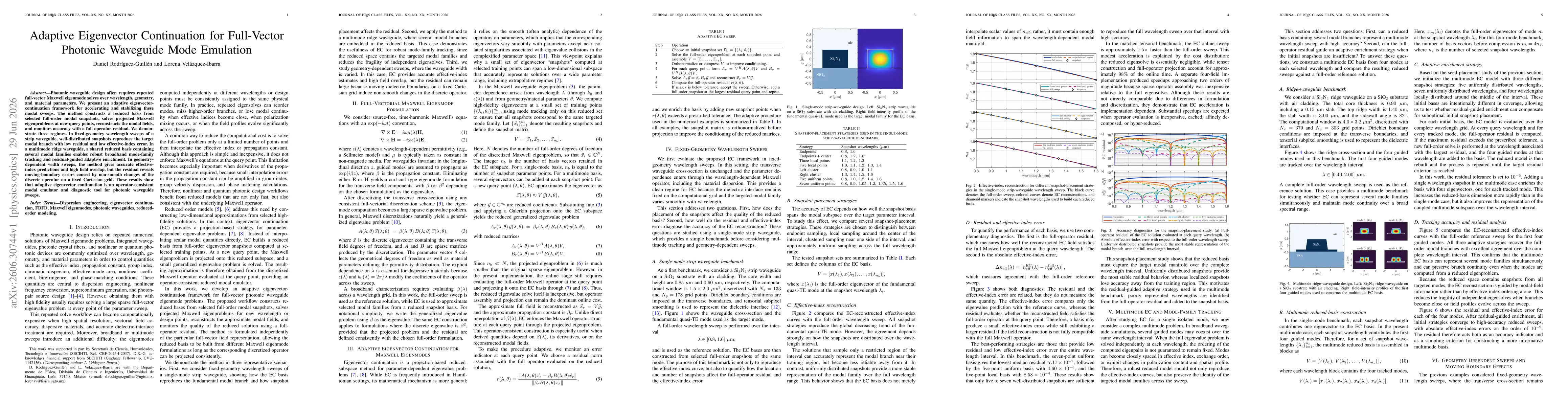 Thumbnail for Adaptive Eigenvector Continuation for Full-Vector Photonic Waveguide Mode Emulation