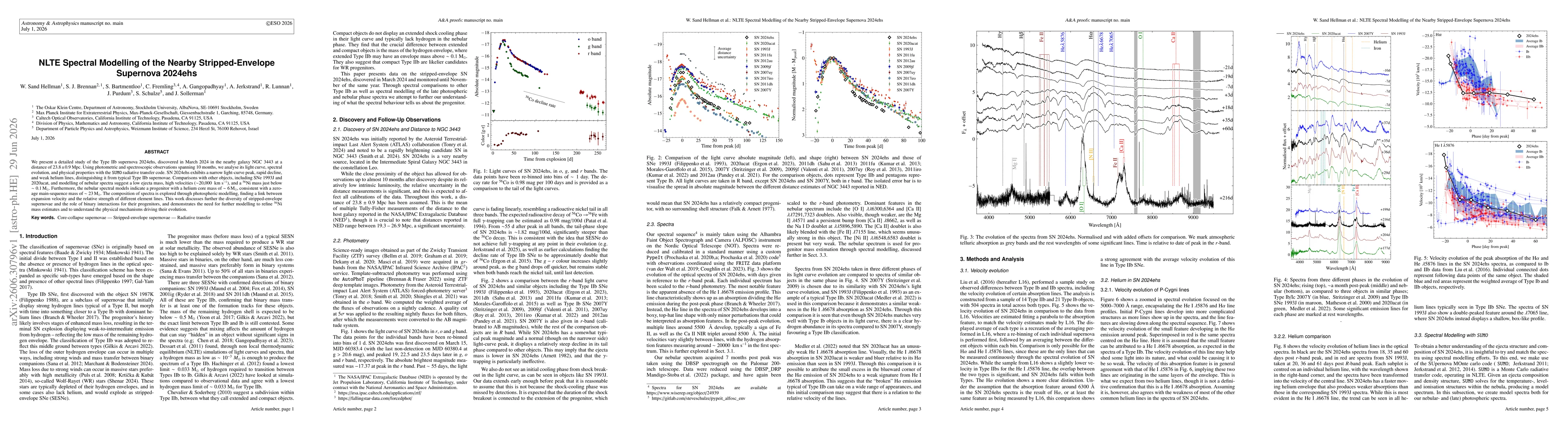 Thumbnail for NLTE Spectral Modelling of the Nearby Stripped-Envelope Supernova 2024ehs
