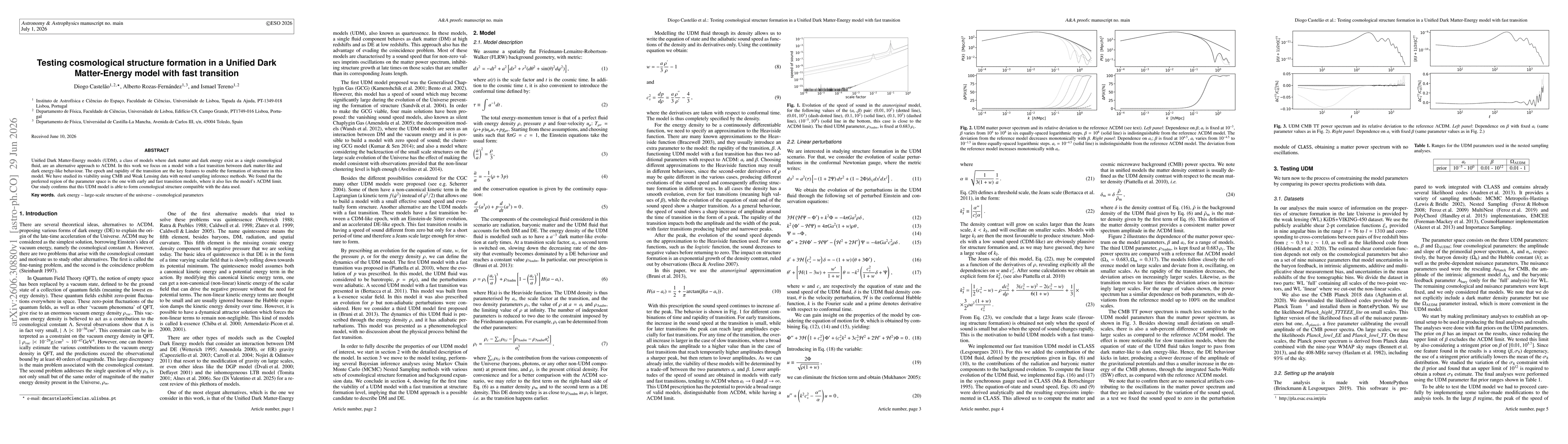 Thumbnail for Testing cosmological structure formation in a Unified Dark Matter-Energy model with fast transition