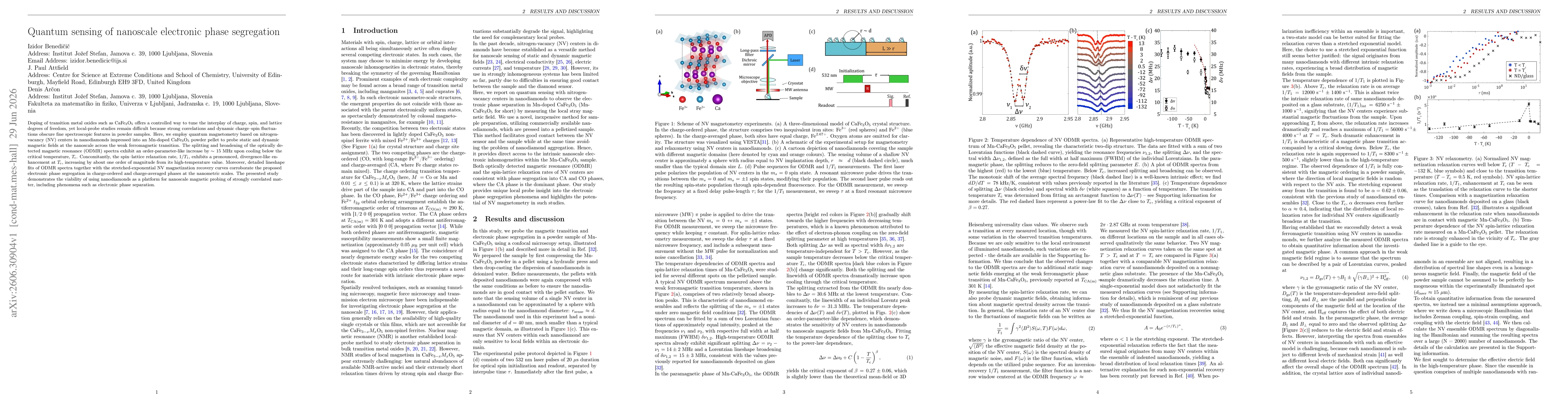 Thumbnail for Quantum sensing of nanoscale electronic phase segregation