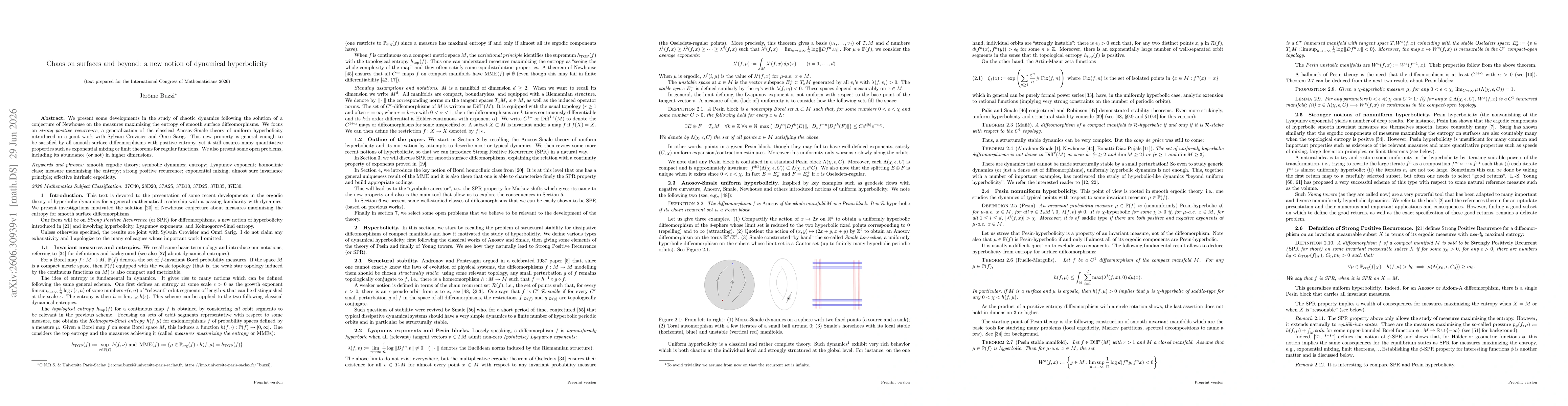 Thumbnail for Chaos on surfaces and beyond: a new notion of dynamical hyperbolicity