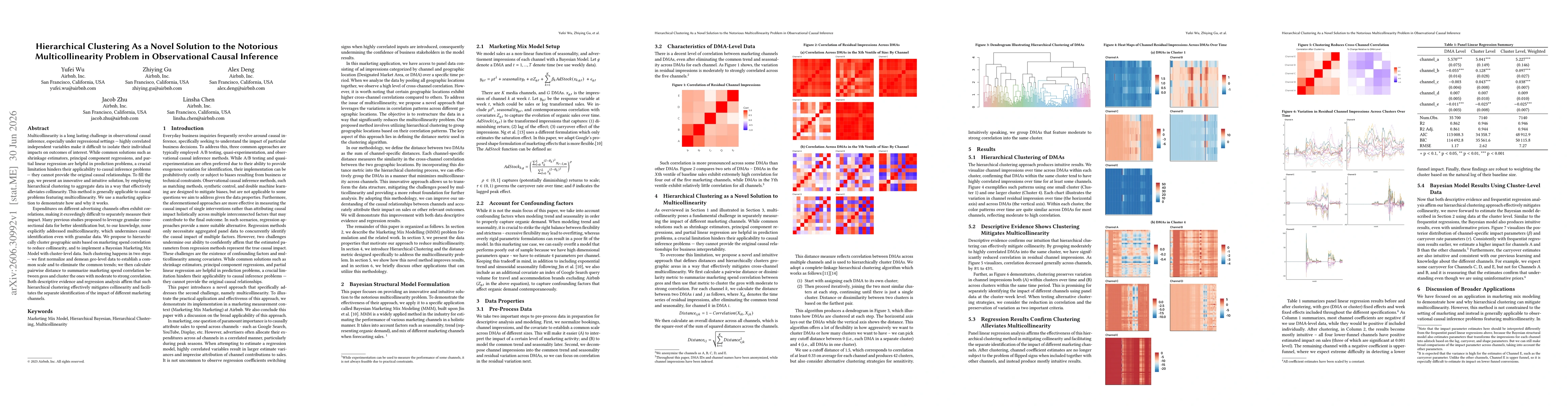 Thumbnail for Hierarchical Clustering As a Novel Solution to the Notorious Multicollinearity Problem in Observational Causal Inference