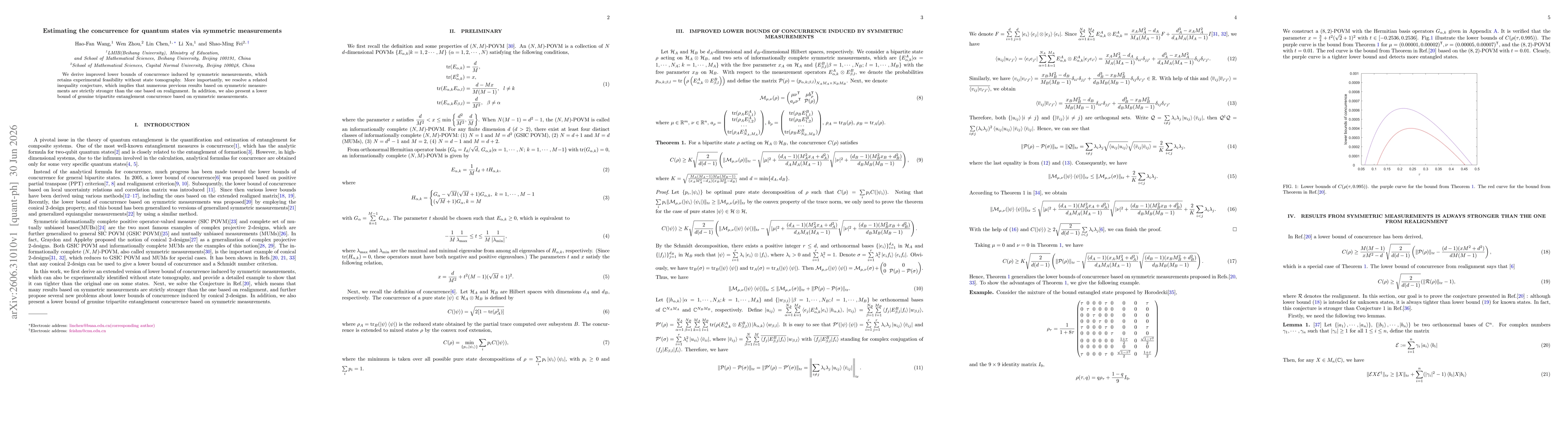 Thumbnail for Estimating the concurrence for quantum states via symmetric measurements