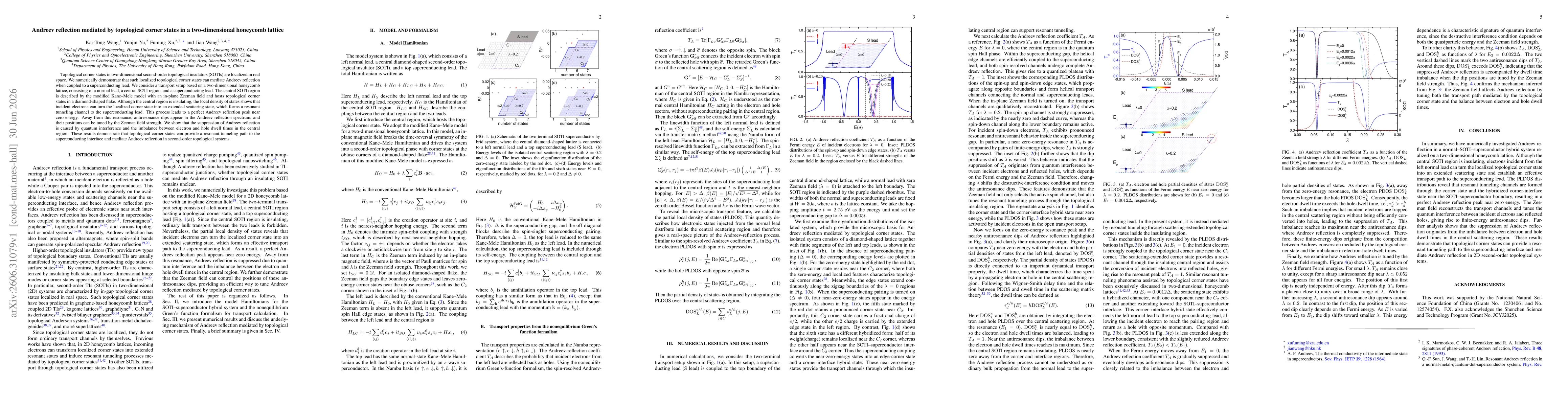 Thumbnail for Andreev reflection mediated by topological corner states in a two-dimensional honeycomb lattice