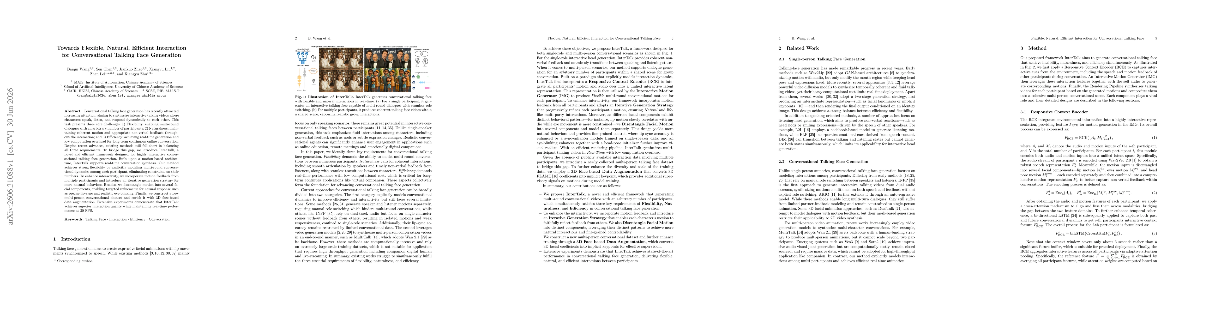 Thumbnail for Towards Flexible, Natural, Efficient Interaction for Conversational Talking Face Generation