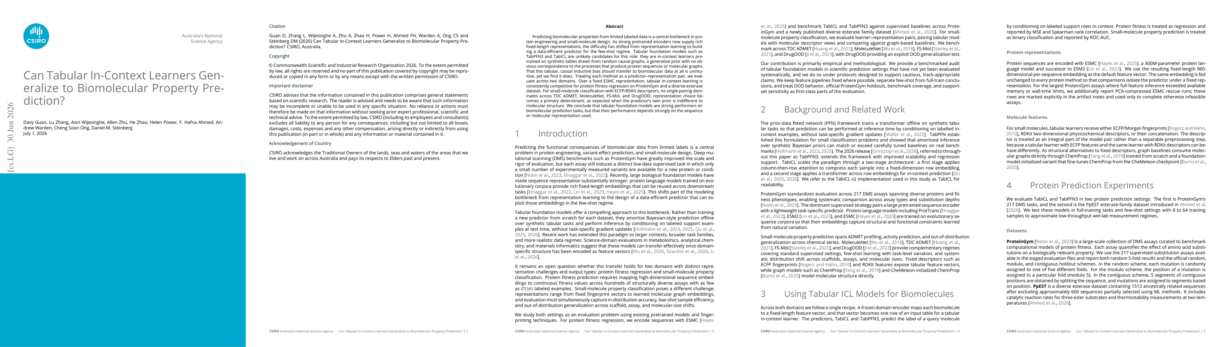 Thumbnail for Can Tabular In-Context Learners Generalize to Biomolecular Property Prediction?