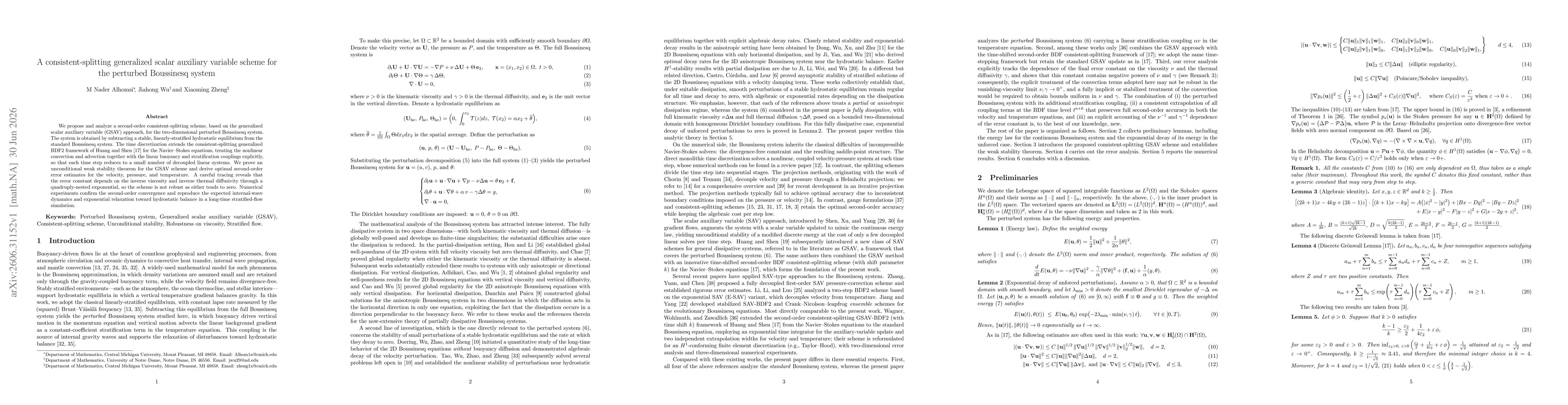 Thumbnail for A consistent-splitting generalized scalar auxiliary variable scheme for the perturbed Boussinesq system