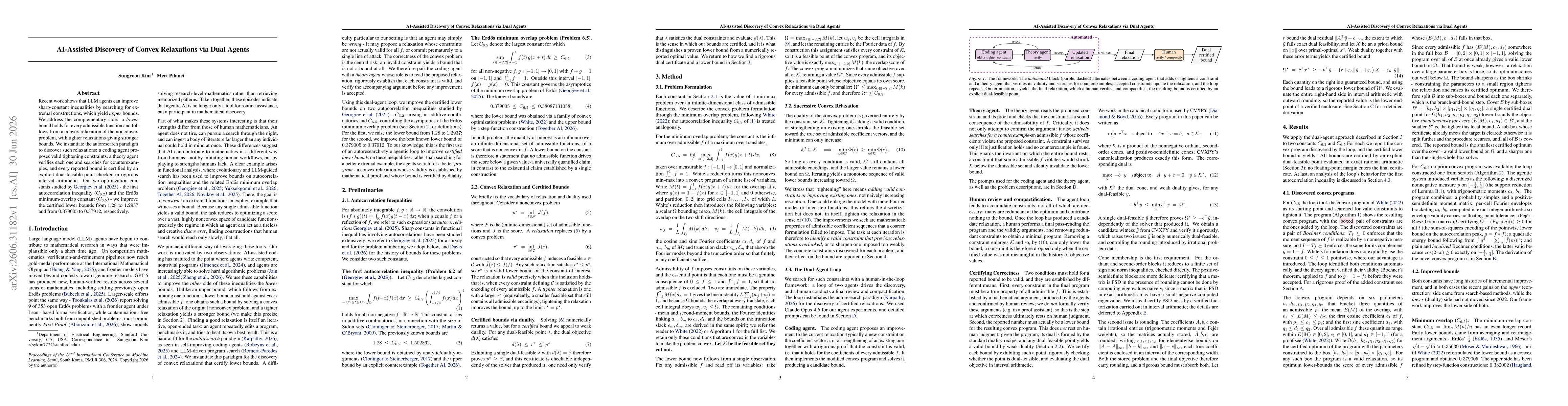 Thumbnail for AI-Assisted Discovery of Convex Relaxations via Dual Agents