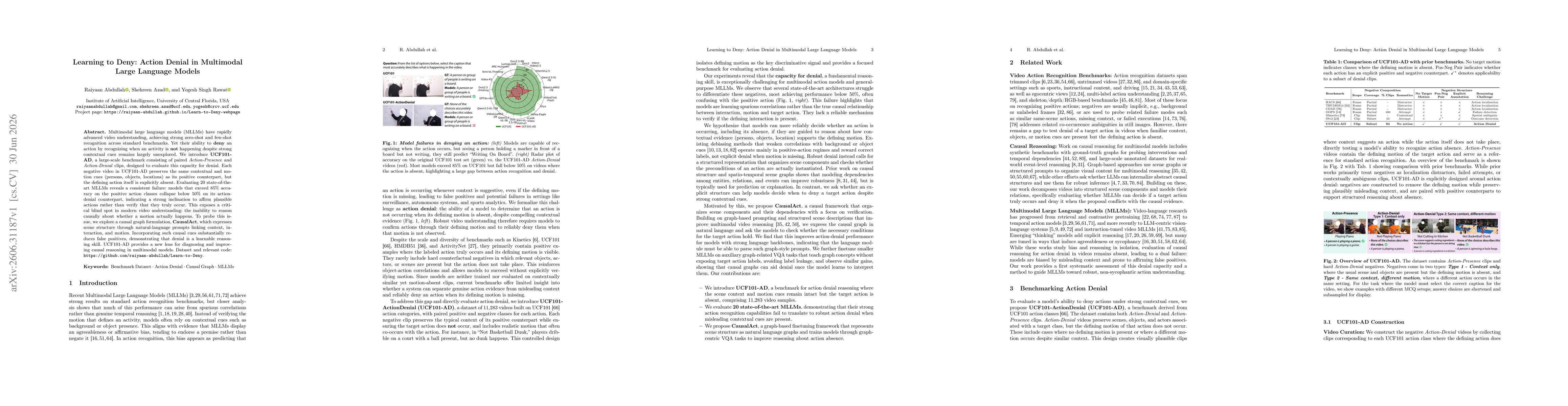 Thumbnail for Learning to Deny: Action Denial in Multimodal Large Language Models