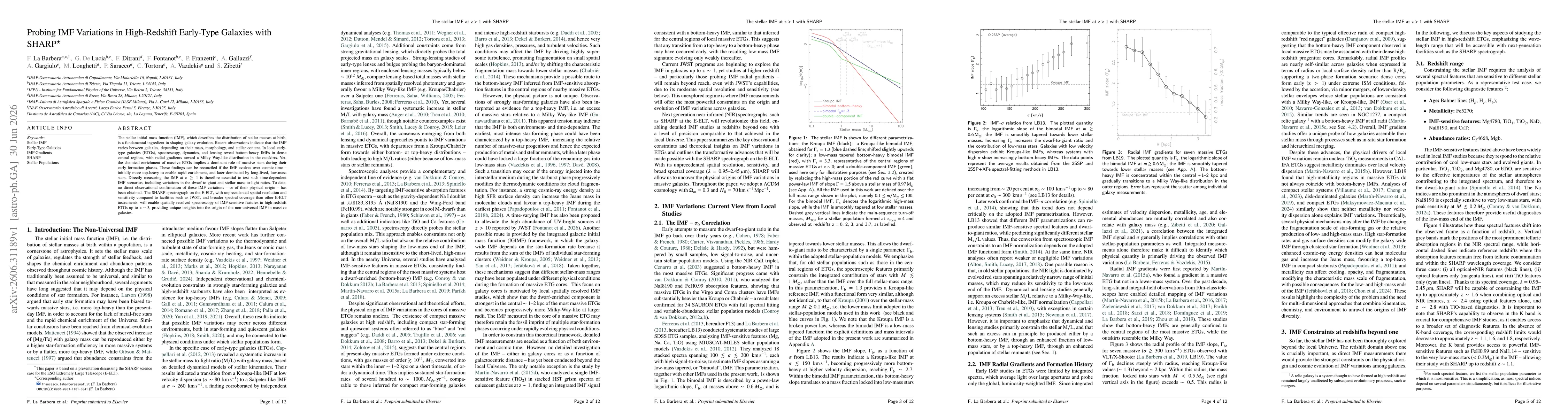Thumbnail for Probing IMF Variations in High-Redshift Early-Type Galaxies with SHARP