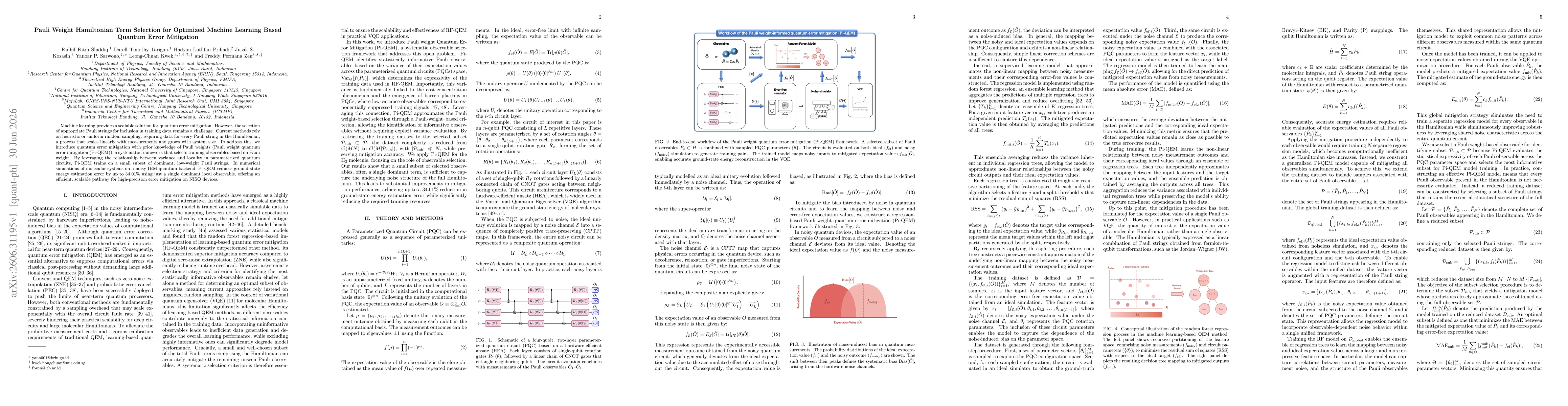 Thumbnail for Pauli Weight Hamiltonian Term Selection for Optimized Machine Learning Based Quantum Error Mitigation