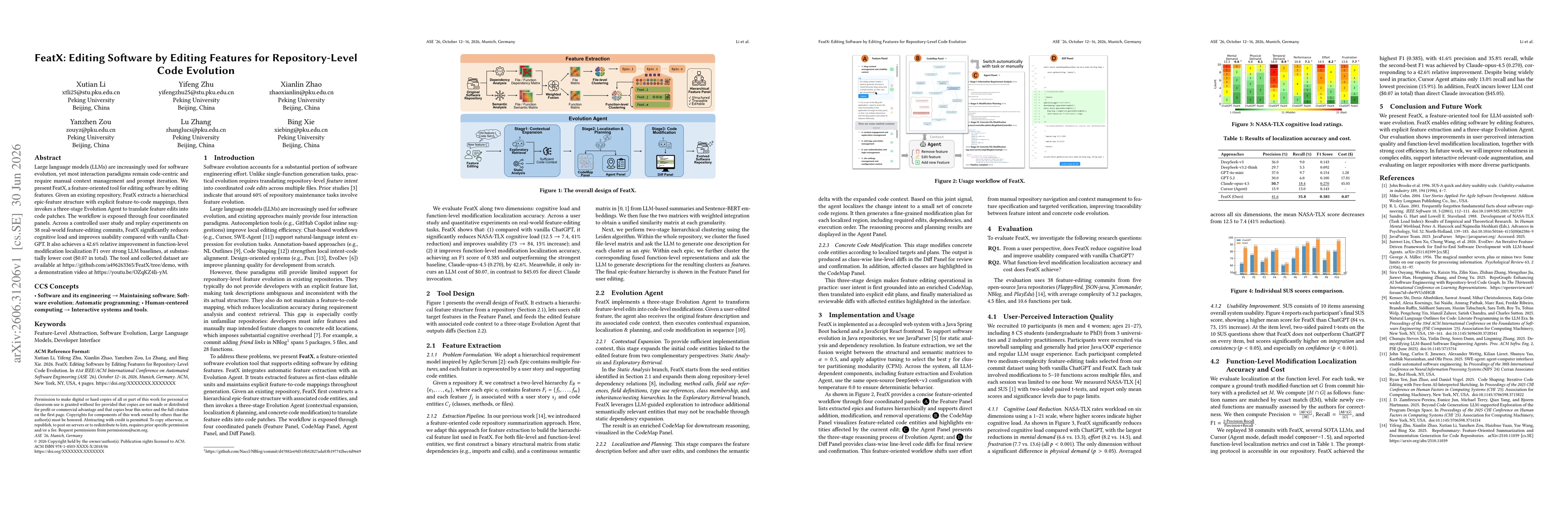Thumbnail for FeatX: Editing Software by Editing Features for Repository-Level Code Evolution