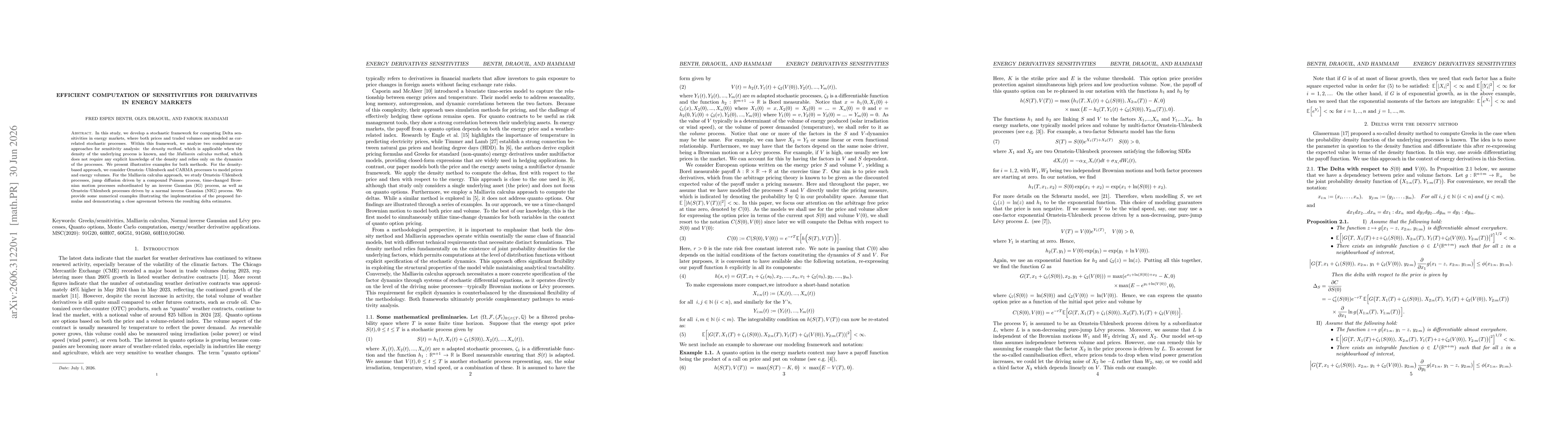 Thumbnail for Efficient Computation Of Sensitivities For Derivatives In Energy Markets