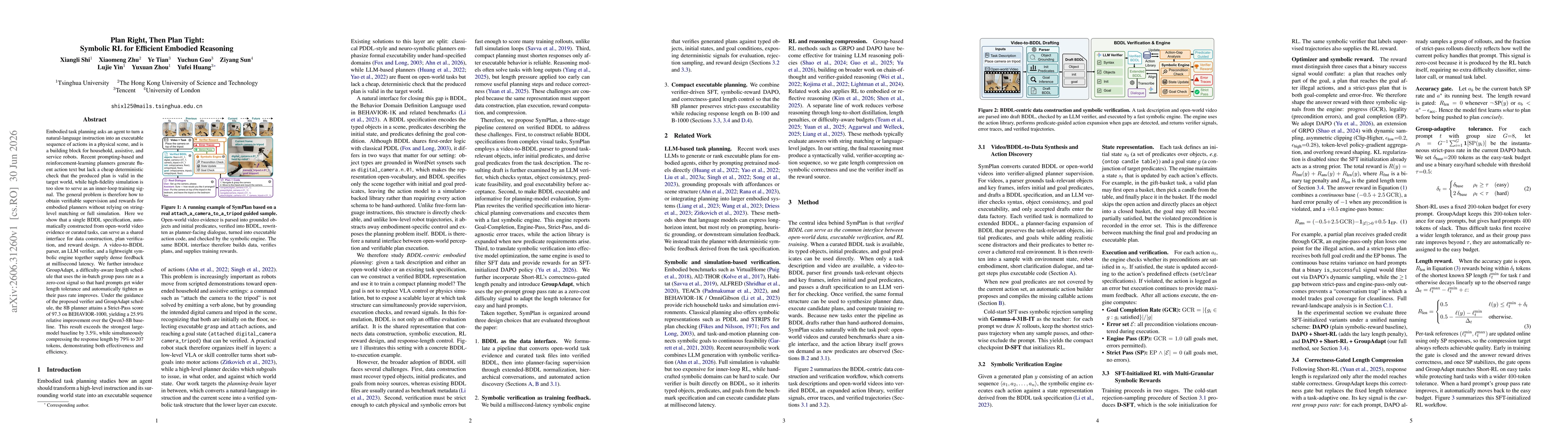 Thumbnail for Plan Right, Then Plan Tight: Symbolic RL for Efficient Embodied Reasoning