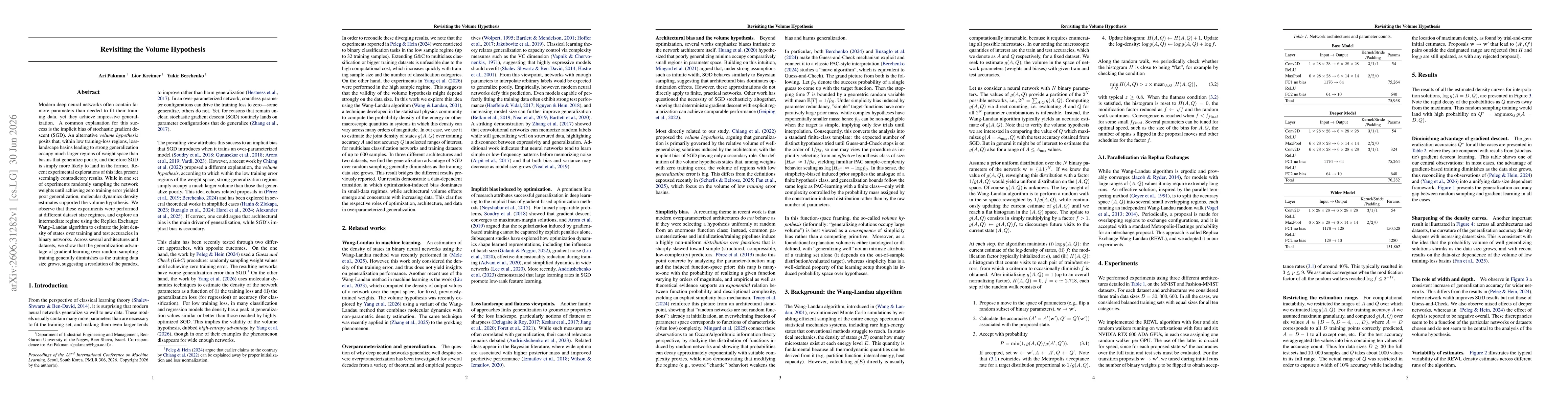Thumbnail for Revisiting the Volume Hypothesis