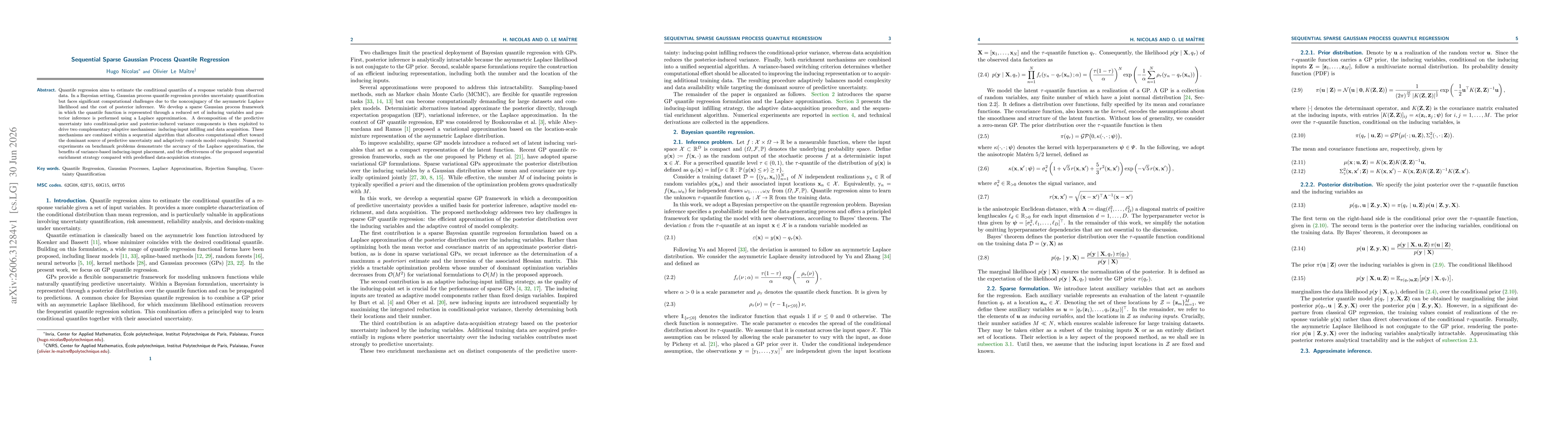 Thumbnail for Sequential sparse Gaussian process quantile regression