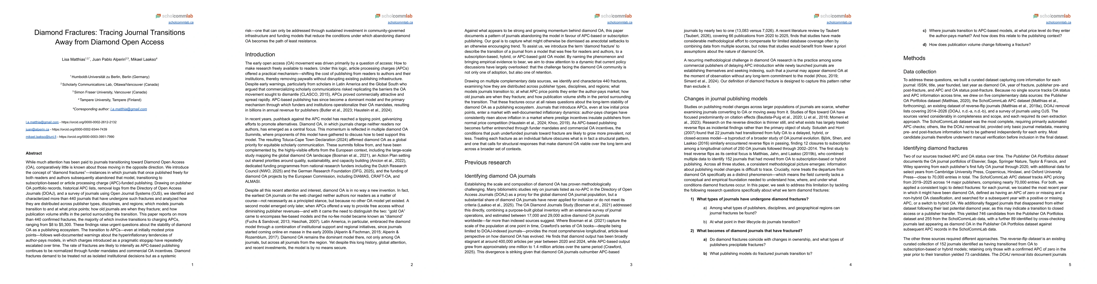 Thumbnail for Diamond Fractures: Tracing Journal Transitions Away from Diamond Open Access