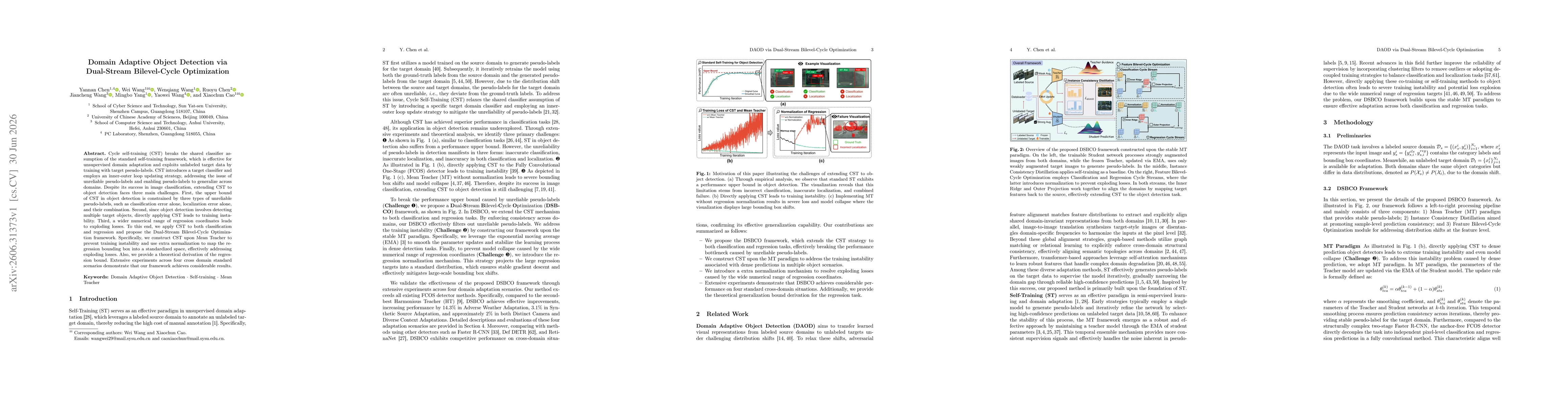 Thumbnail for Domain Adaptive Object Detection via Dual-Stream Bilevel-Cycle Optimization