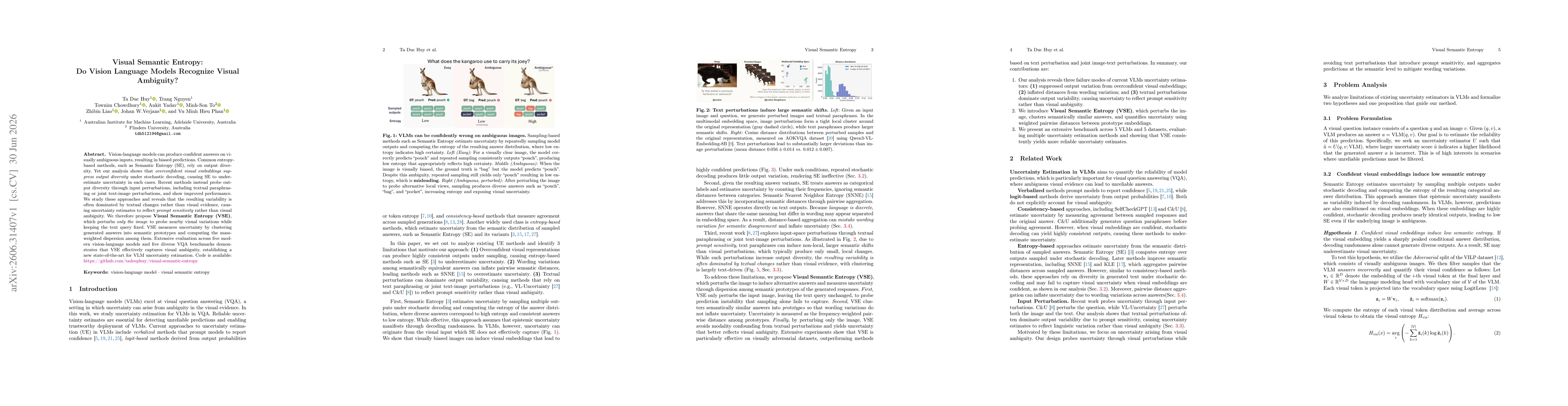 Thumbnail for Visual Semantic Entropy: Do Vision Language Models Recognize Visual Ambiguity?