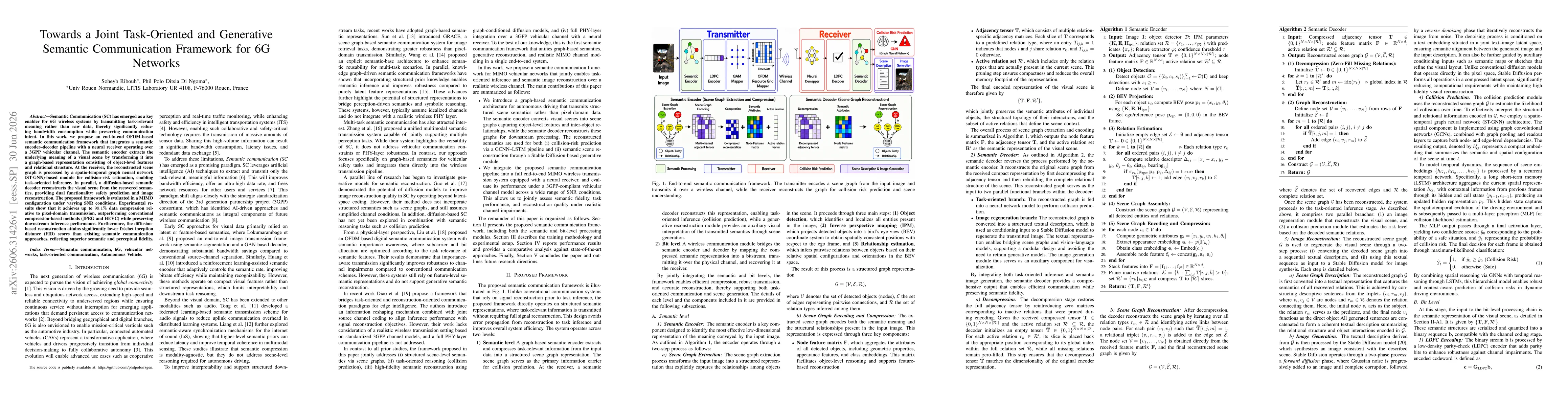 Thumbnail for Towards a Joint Task-Oriented and Generative Semantic Communication Framework for 6G Networks
