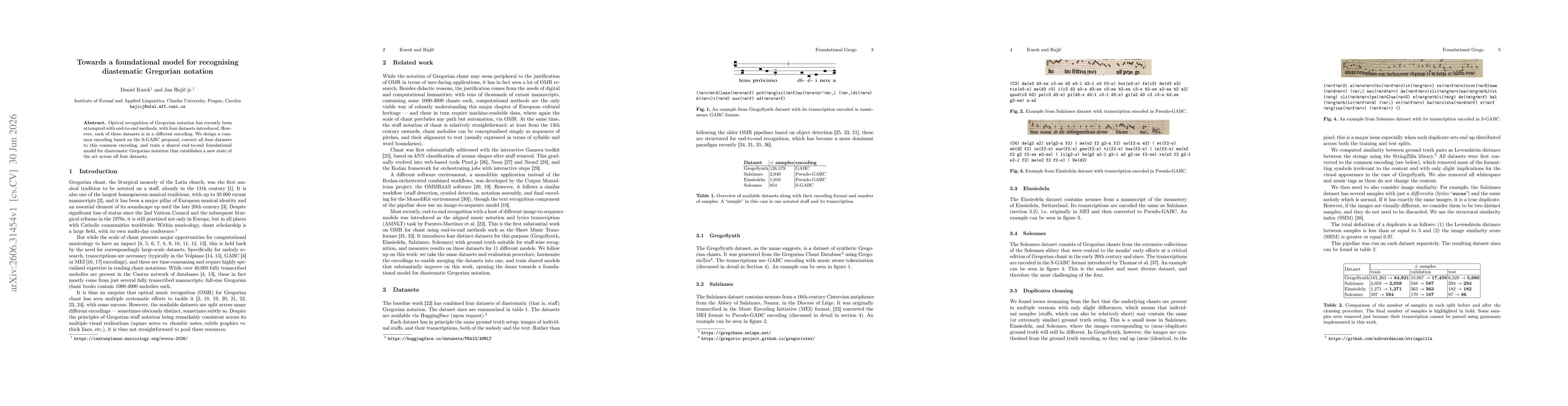 Thumbnail for Towards a foundational model for recognising diastematic Gregorian notation