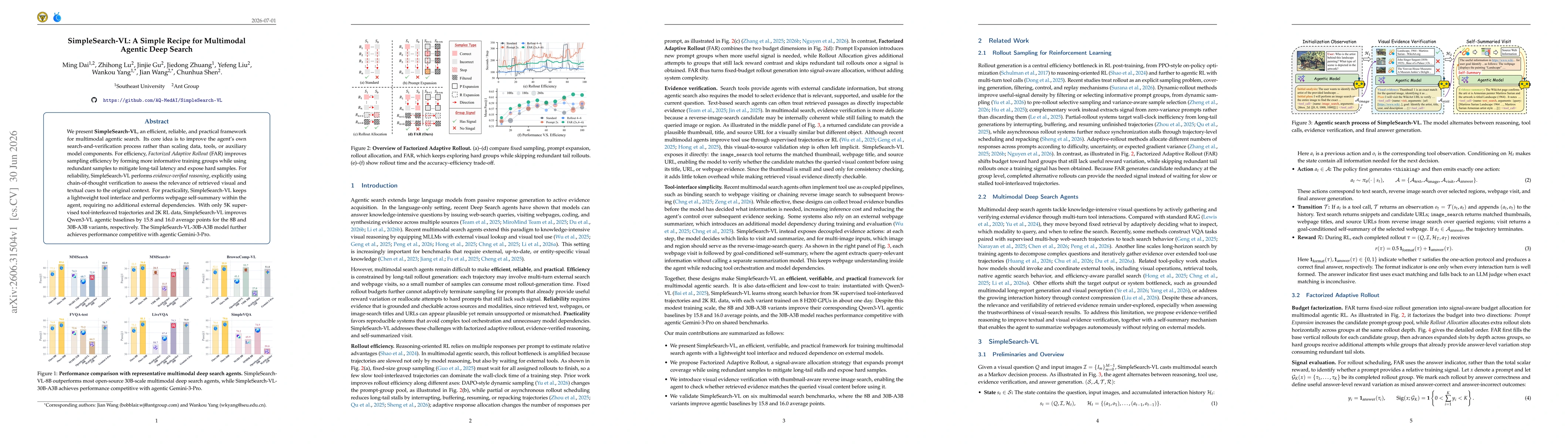 Thumbnail for SimpleSearch-VL: A Simple Recipe for Multimodal Agentic Deep Search