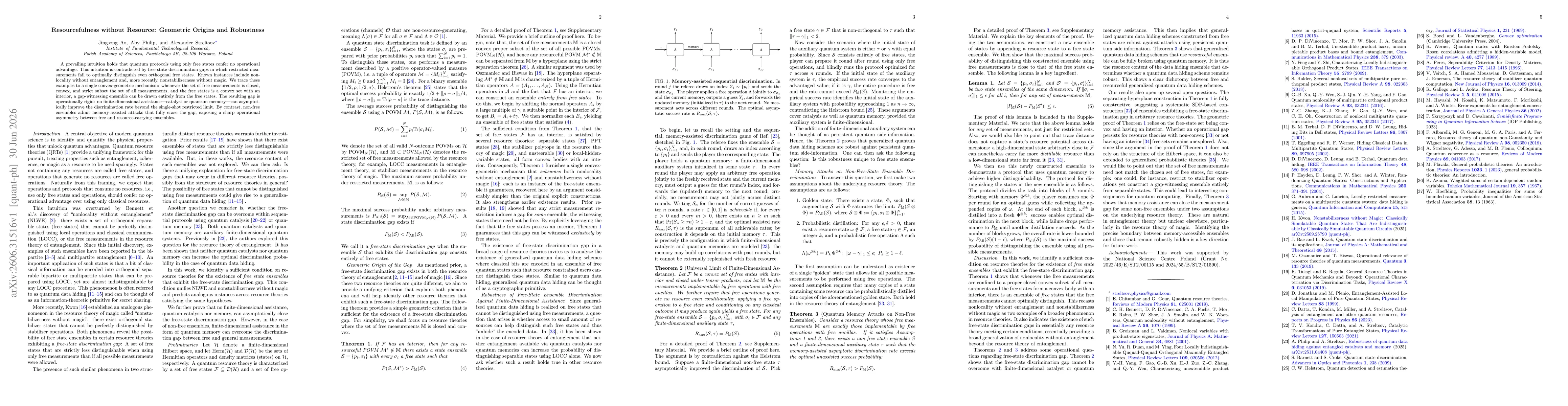 Thumbnail for Resourcefulness without Resource: Geometric Origins and Robustness
