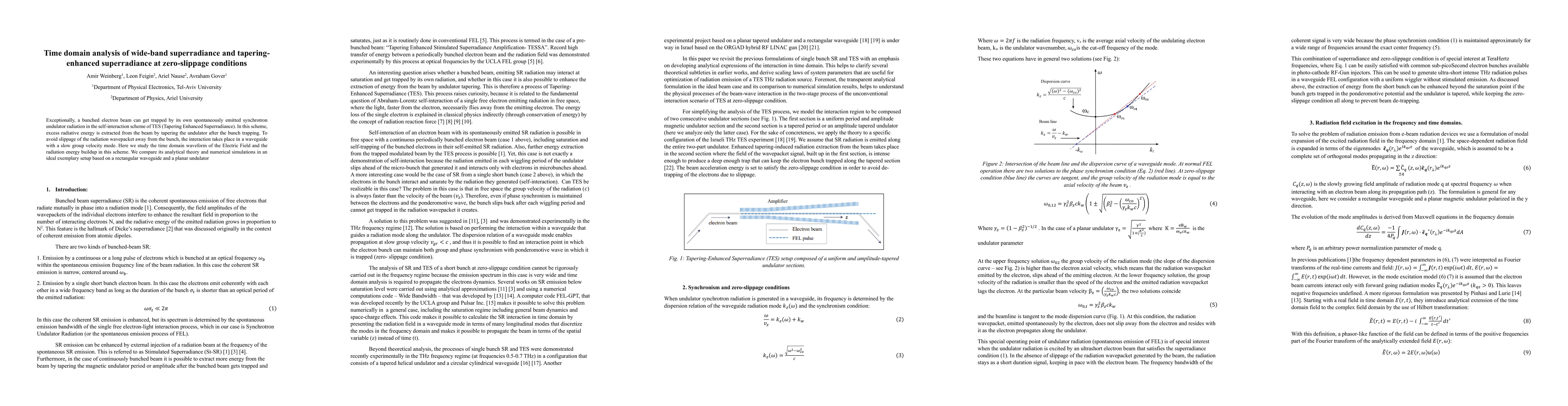 Thumbnail for Time domain analysis of wide-band superradiance and tapering-enhanced superradiance at zero-slippage conditions