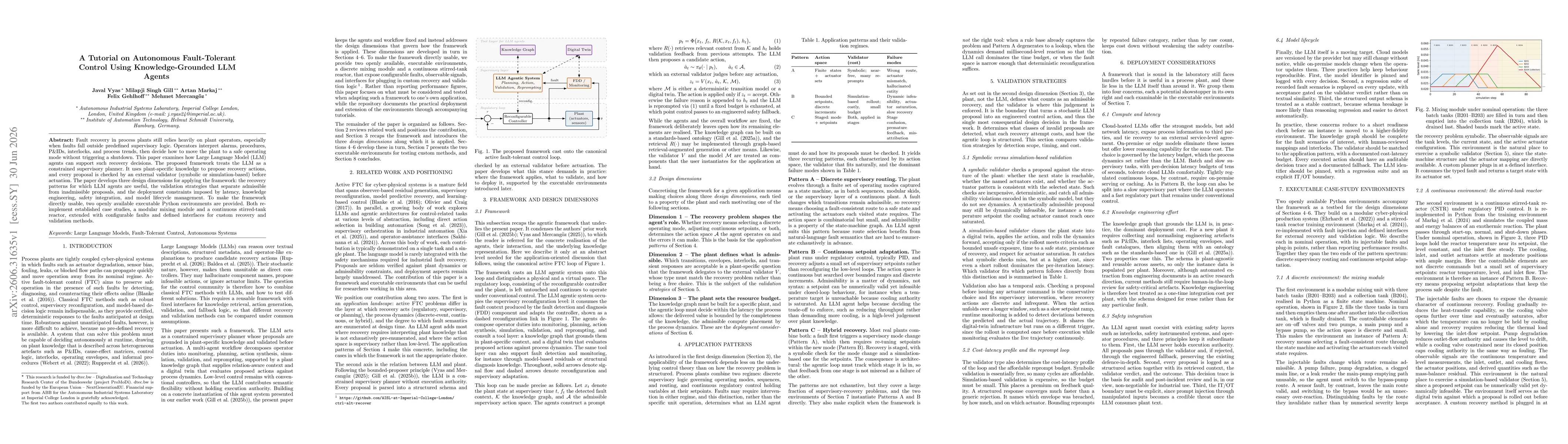 Thumbnail for A Tutorial on Autonomous Fault-Tolerant Control Using Knowledge-Grounded LLM Agents