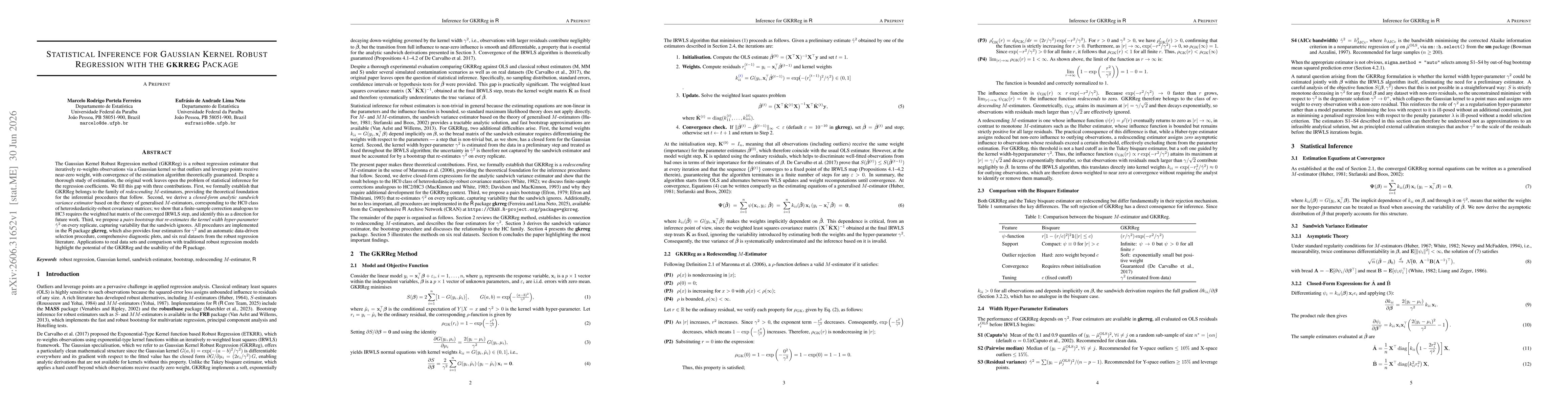 Thumbnail for Statistical Inference for Gaussian Kernel Robust Regression with the gkrreg Package