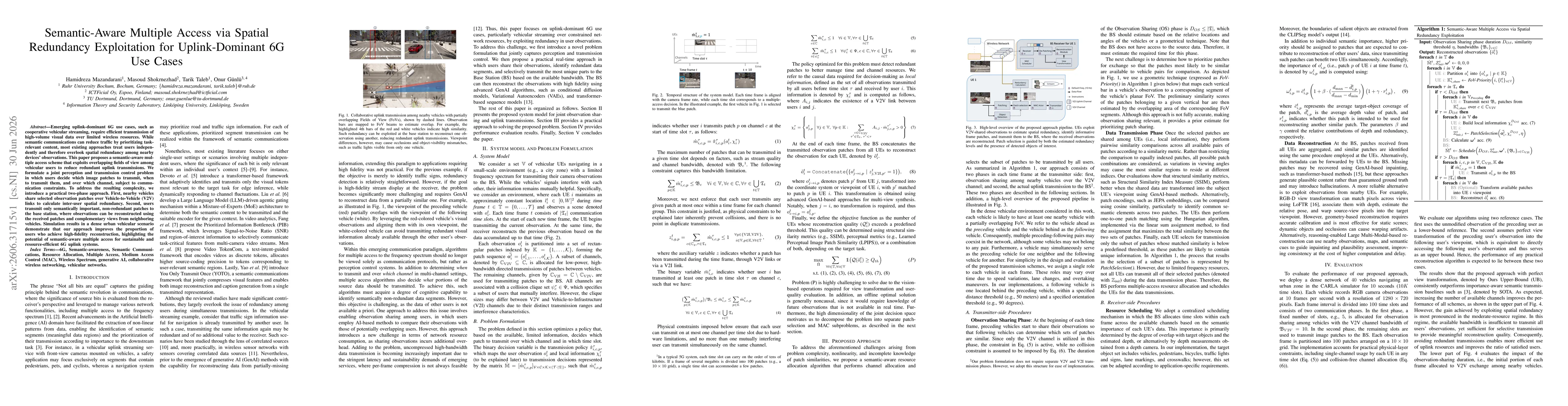 Thumbnail for Semantic-Aware Multiple Access via Spatial Redundancy Exploitation for Uplink-Dominant 6G Use Cases