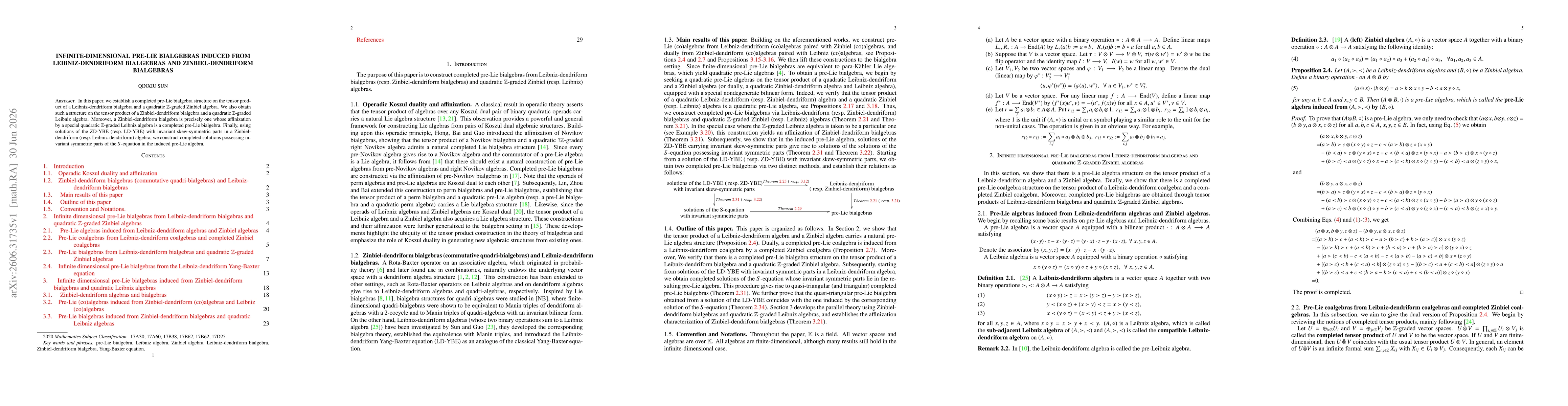 Thumbnail for Infinite-dimensional pre-Lie bialgebras induced from Leibniz-dendriform bialgebras and Zinbiel-dendriform bialgebras