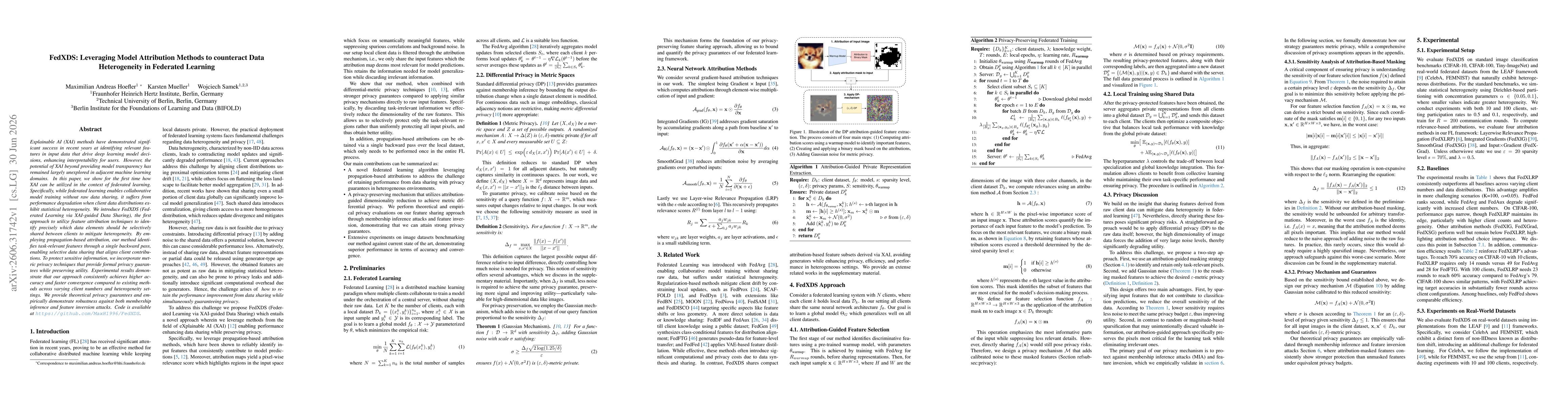 Thumbnail for FedXDS: Leveraging Model Attribution Methods to counteract Data Heterogeneity in Federated Learning