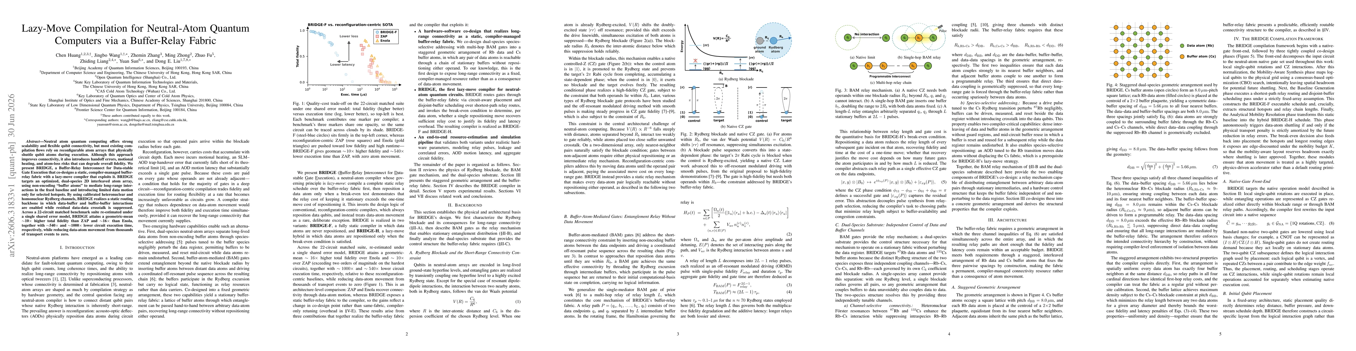 Thumbnail for Lazy-Move Compilation for Neutral-Atom Quantum Computers via a Buffer-Relay Fabric