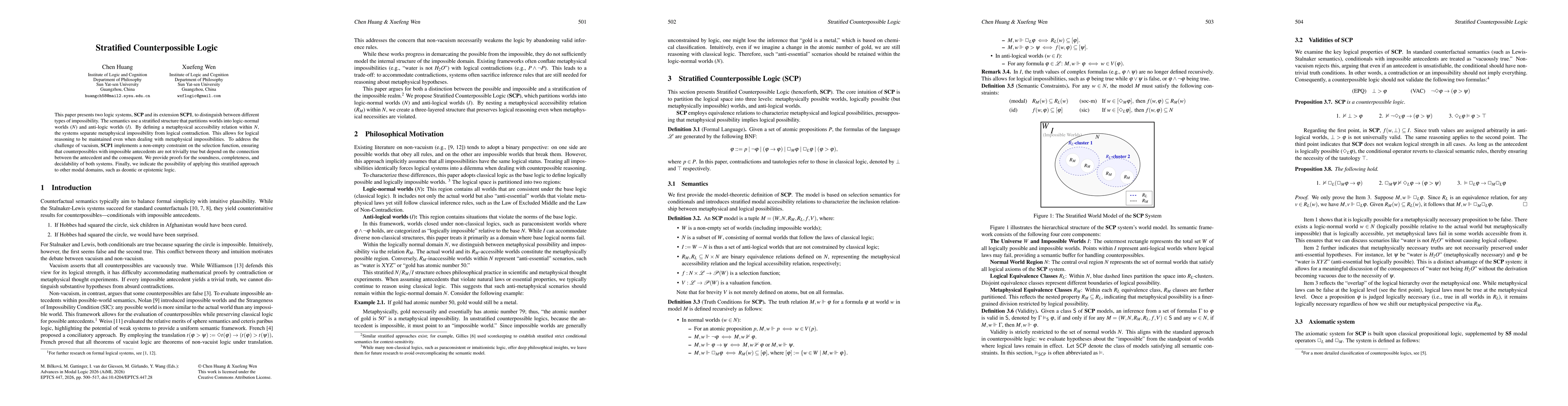 Thumbnail for Stratified Counterpossible Logic