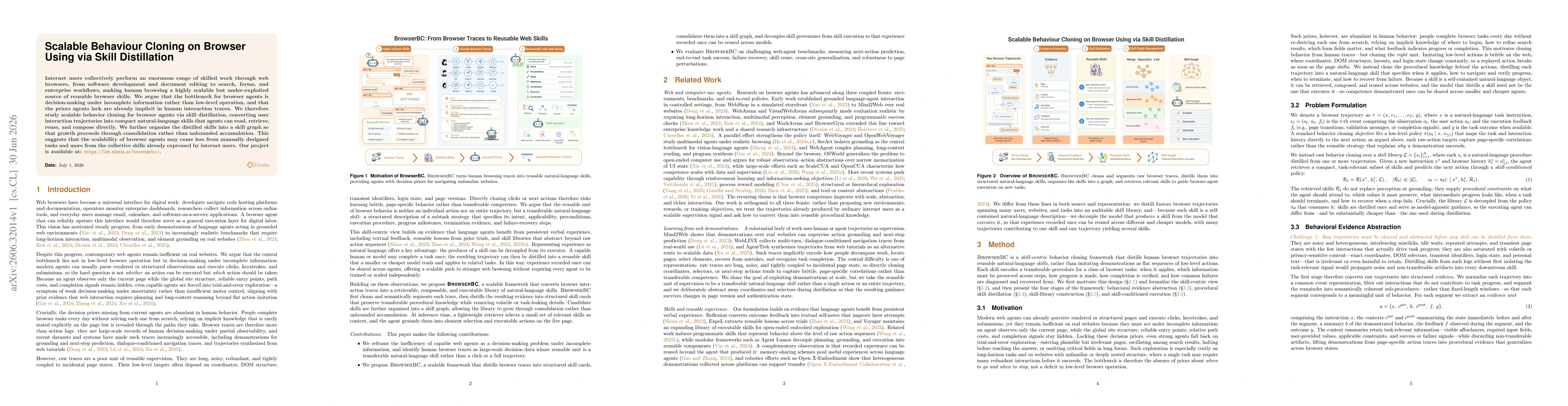 Thumbnail for Scalable Behaviour Cloning on Browser Using via Skill Distillation